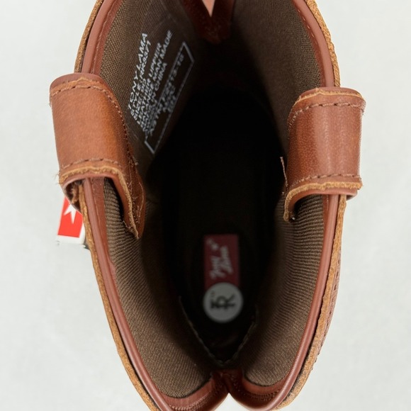 Tony Lama Work Men's Brown Leather Waterproof Steel Toe 3R Work Boots Sz 9D NWOB - Picture 11 of 14